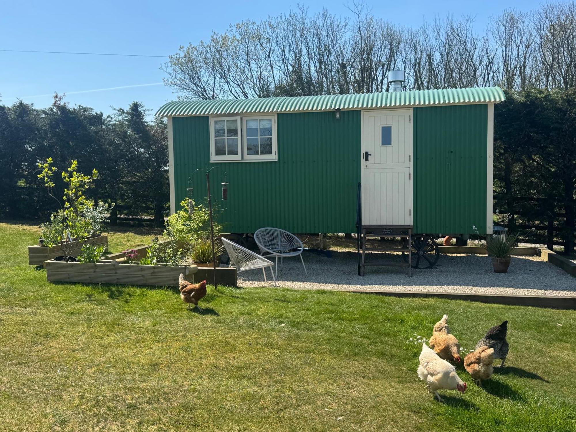 Toms Hut And Robins Rest Shepherd Huts Near เวดบริดจ์ ภายนอก รูปภาพ